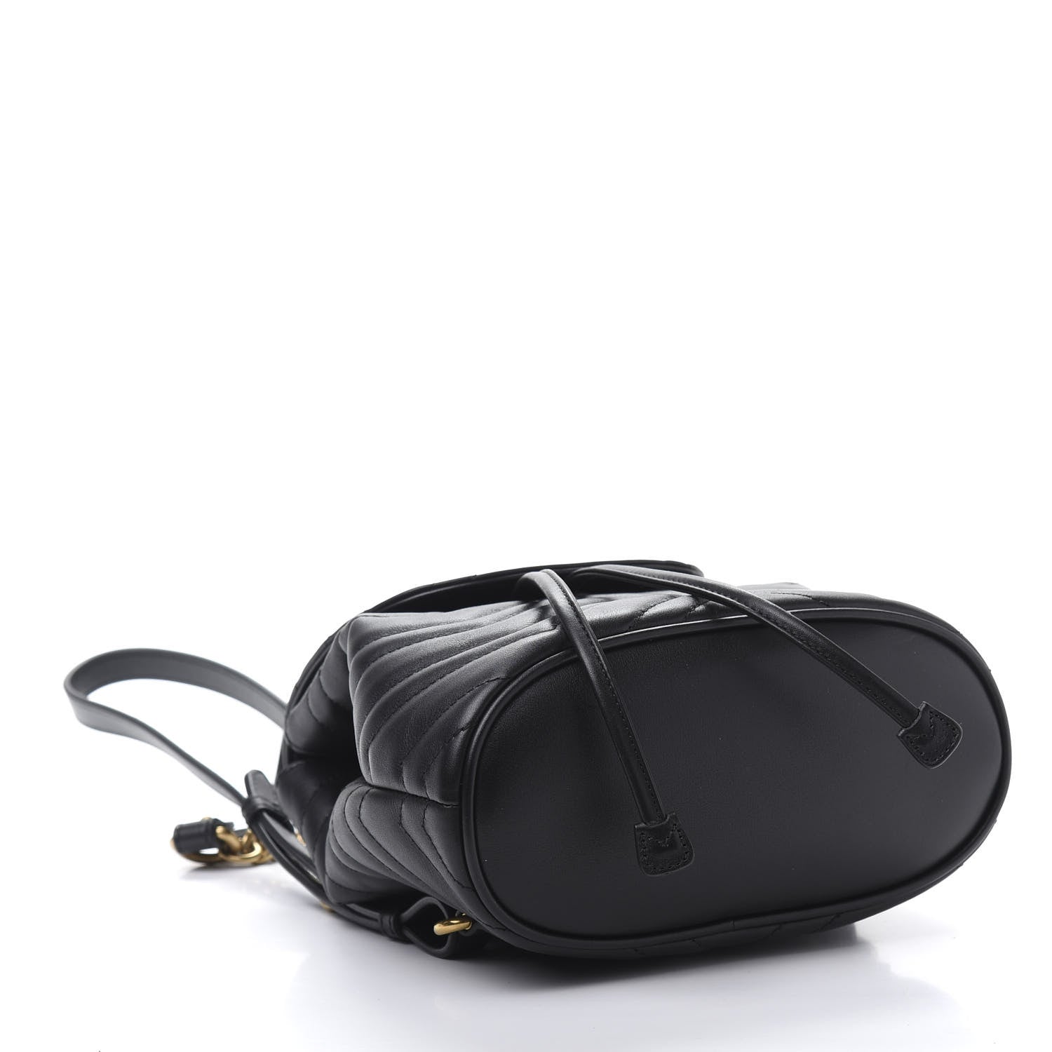 Gucci Calfskin Matelasse GG Marmont Flap Backpack Black 3 of 10