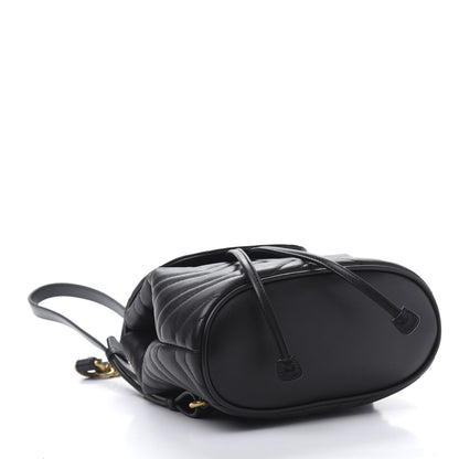 Gucci Calfskin Matelasse GG Marmont Flap Backpack Black 3 of 10
