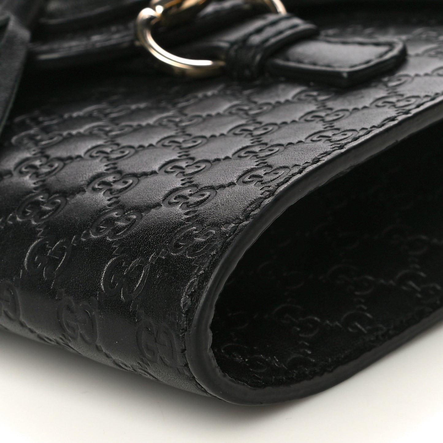 Microguccissima Mini Emily Shoulder Bag Black
