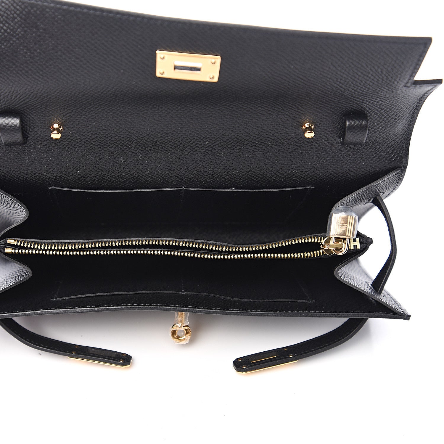 Hermes Epsom Kelly Wallet To Go Black 4 of 10