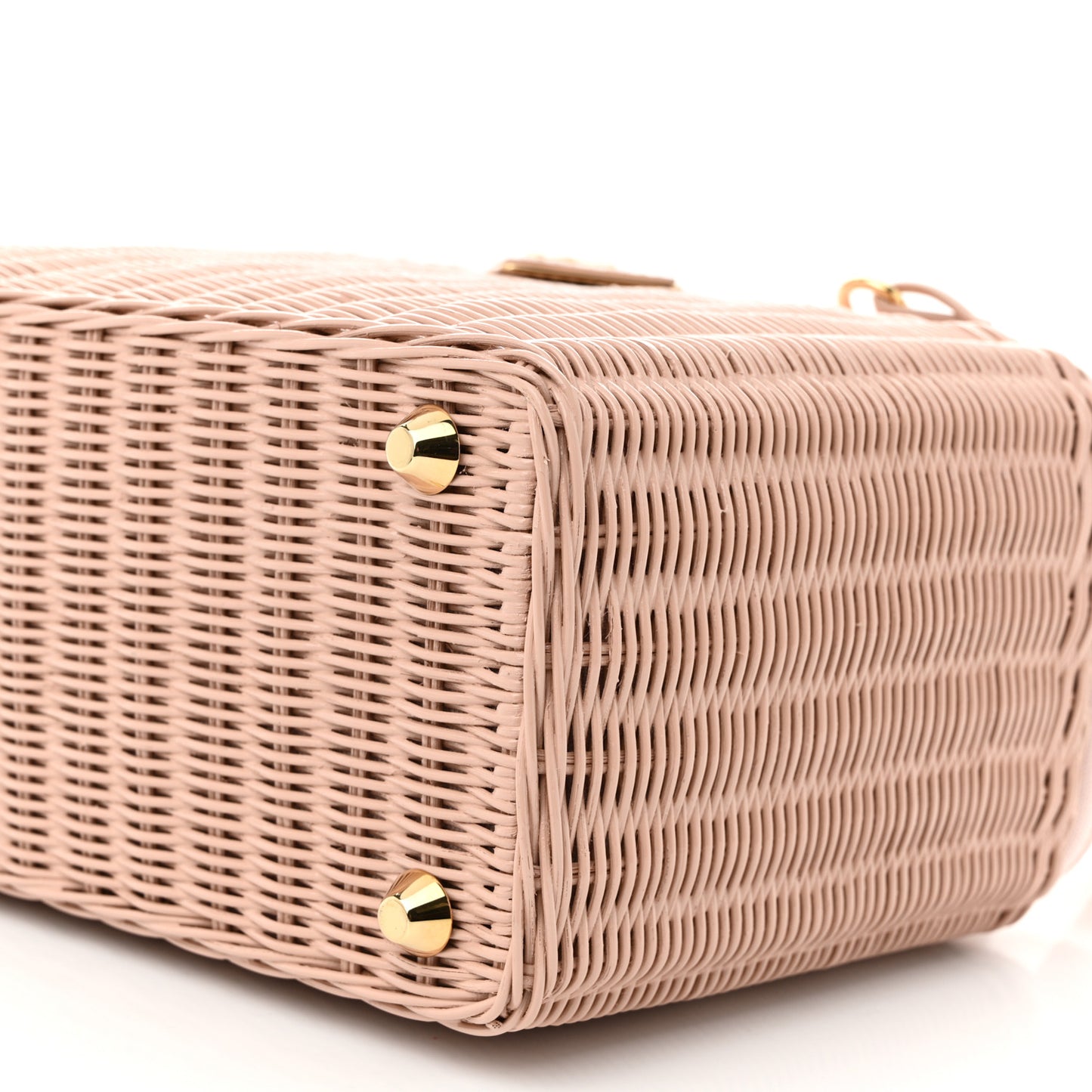 Wicker Canvas Shoulder Bag Pesca