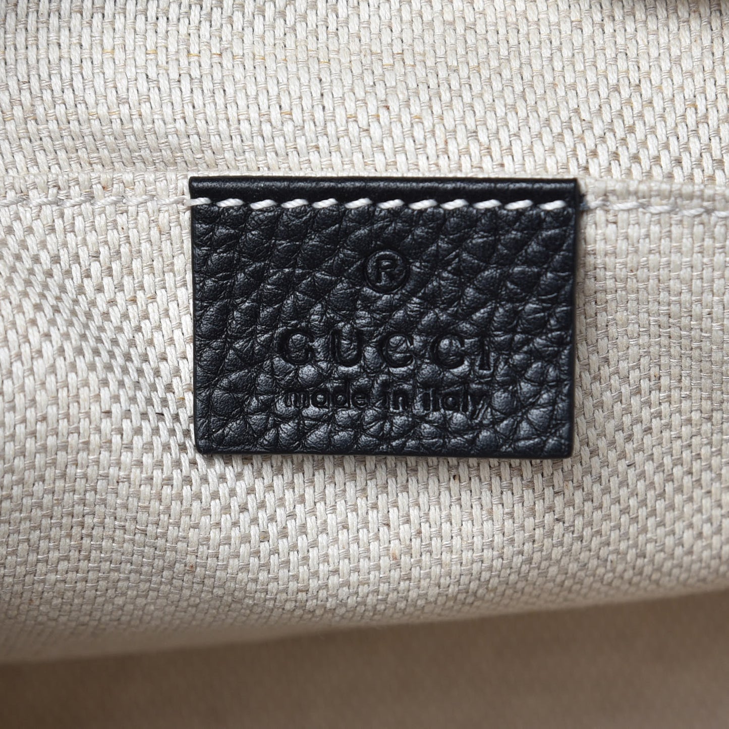 Pebbled Calfskin Small Soho Disco Bag Black