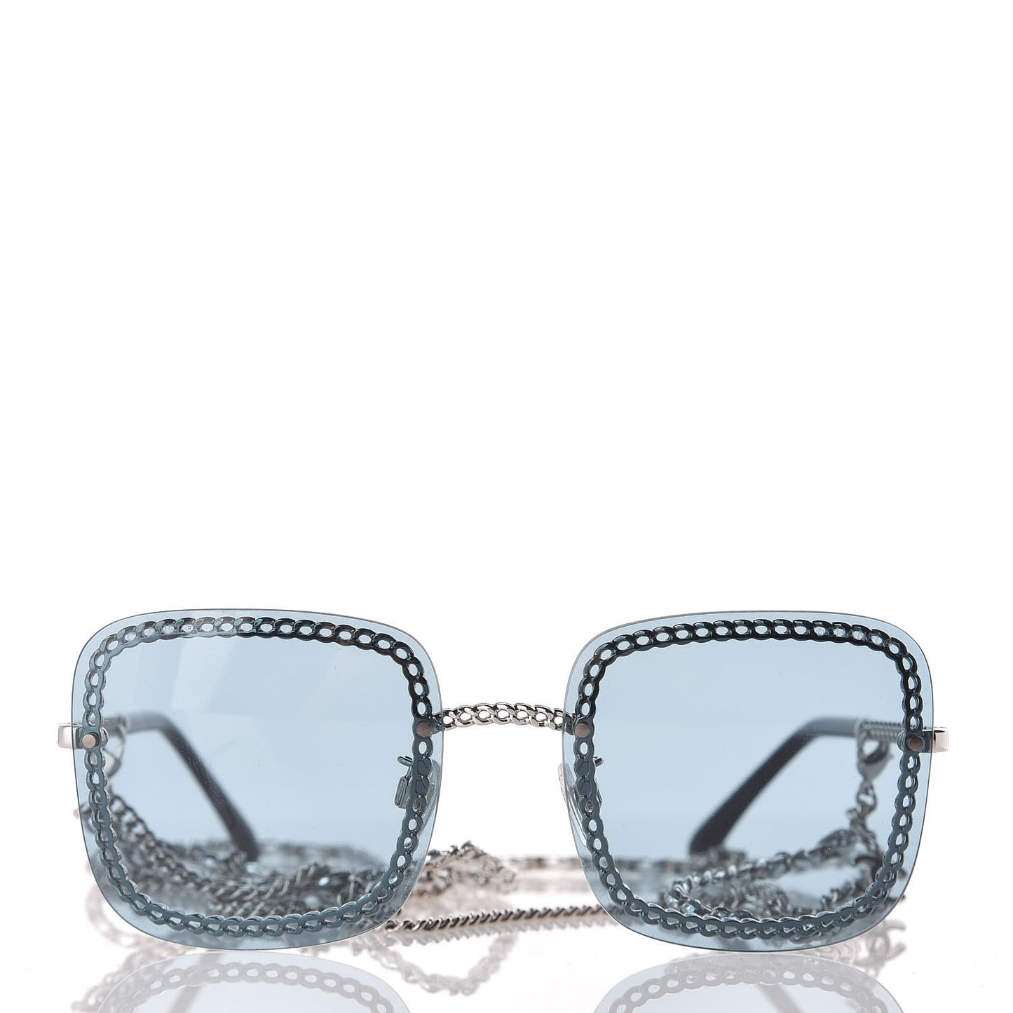 Chain Square Sunglasses 4244 Blue