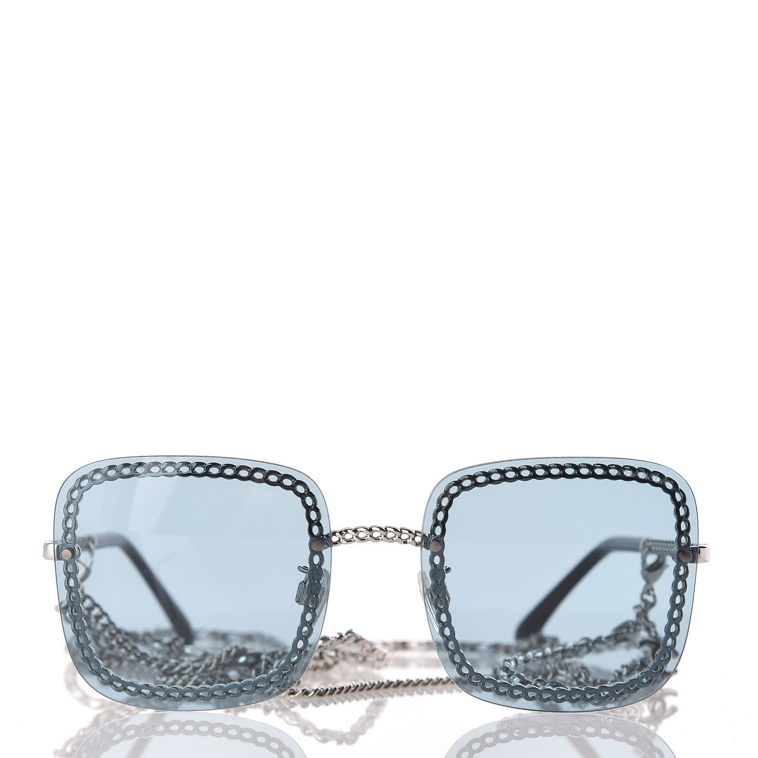 Chanel Chain Square Sunglasses 4244 Blue 2 of 7