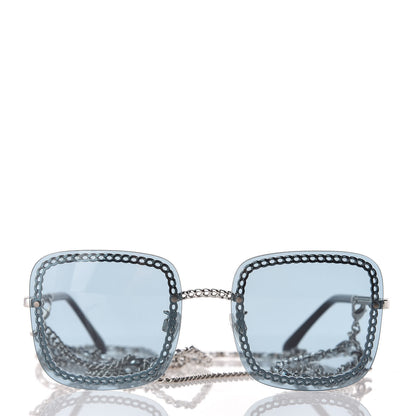 Chanel Chain Square Sunglasses 4244 Blue 2 of 7