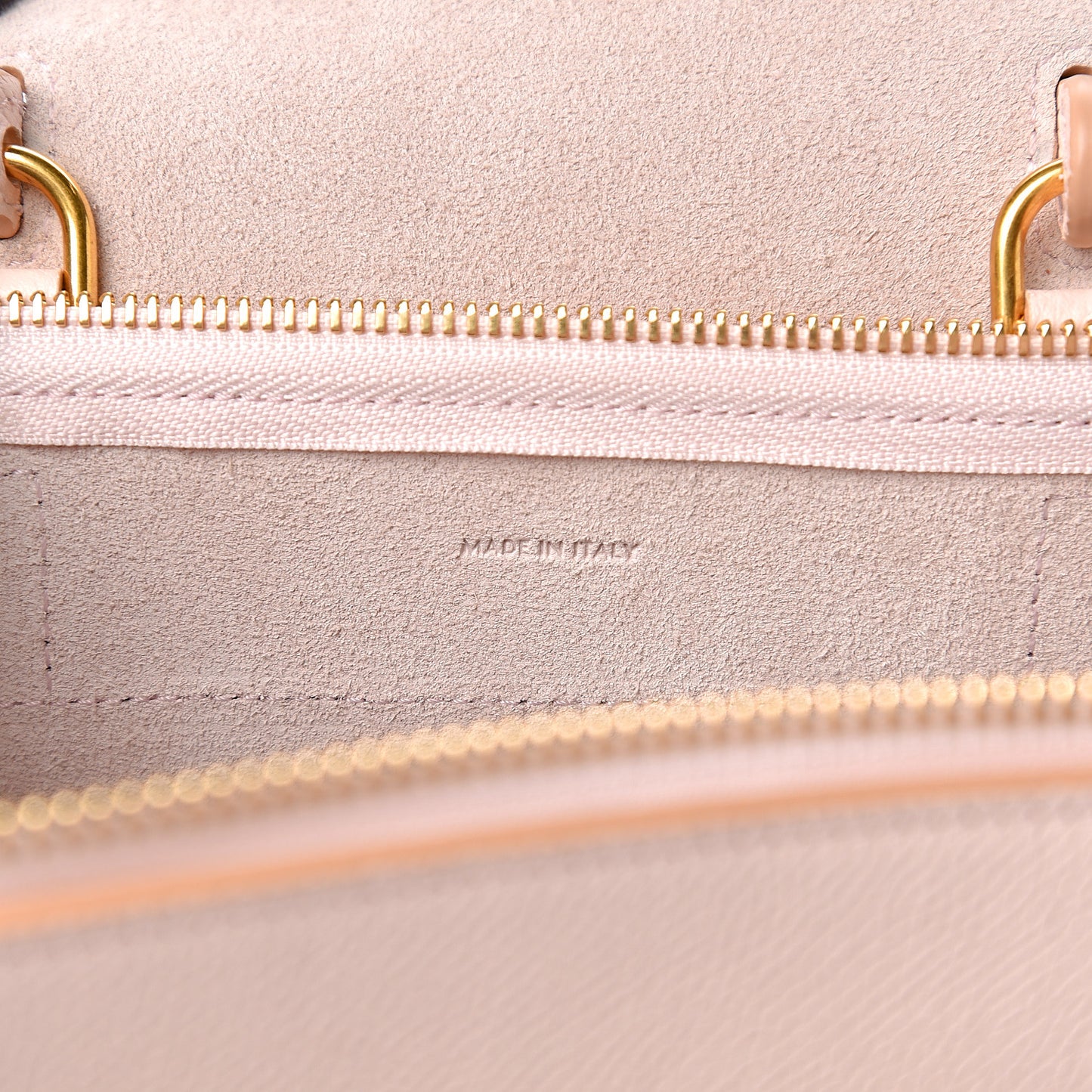 Grained Calfskin Nano Belt Bag Pale Pink
