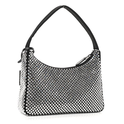 Prada Satin Crystal Mini Re-Edition 2000 Bag Cristal 3 of 9