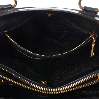 Prada Vitello Shine Tote Black 4 of 14