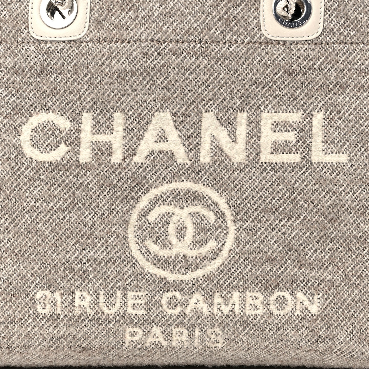 Mixed Fibers Small Deauville Tote Light Grey