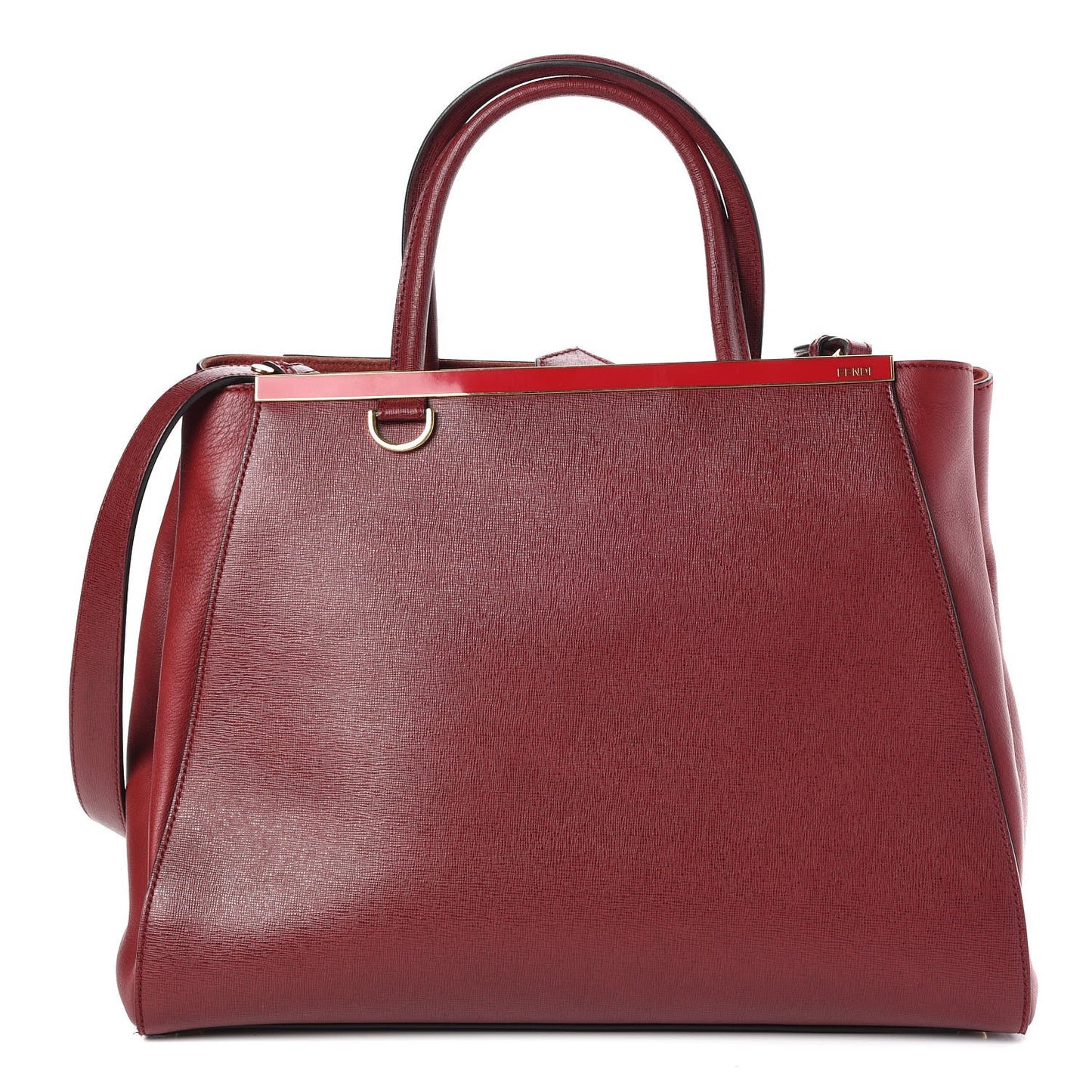 Vitello Elite Regular 2Jours Tote Rosso Scuro Ciliegia