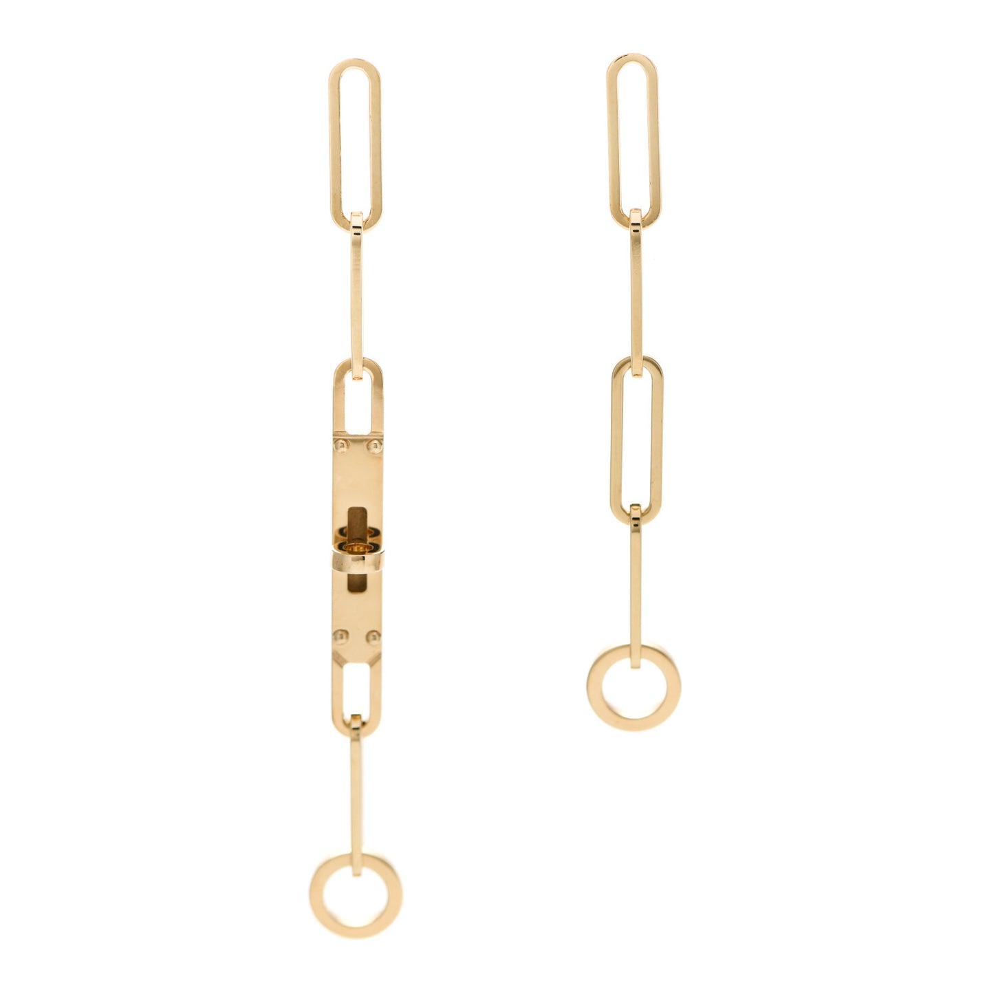 18K Yellow Gold TPM Kelly Chaine Earrings