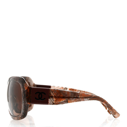 Chanel Acetate CC Lace Effect Sunglasses 5146 Brown 3 of 7