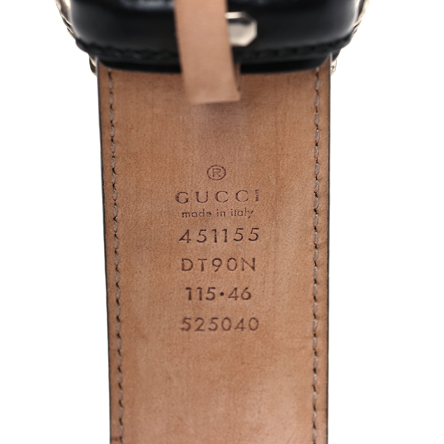 Gucci Lisse Calfskin Dionysus 35mm Belt 115 46 Black 3 of 6