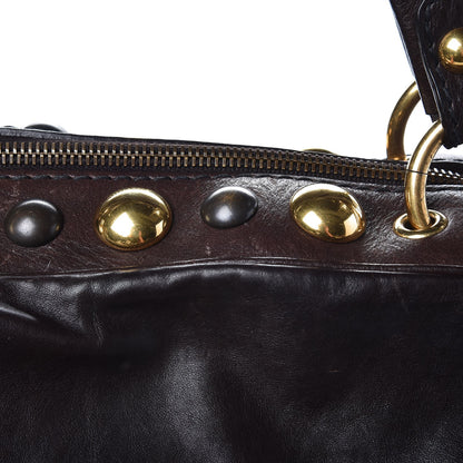 Gucci Calfskin Large Babouska Dome Satchel Dark Brown 10 of 13
