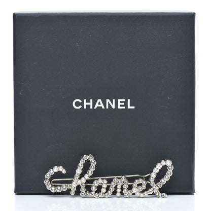 Chanel Metal Glass Swirling Pearls Hair Clip Gold 4 of 4