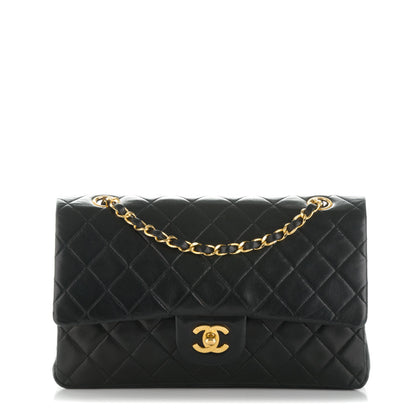 Chanel Lambskin Quilted Medium Double Flap Black 1 of 7