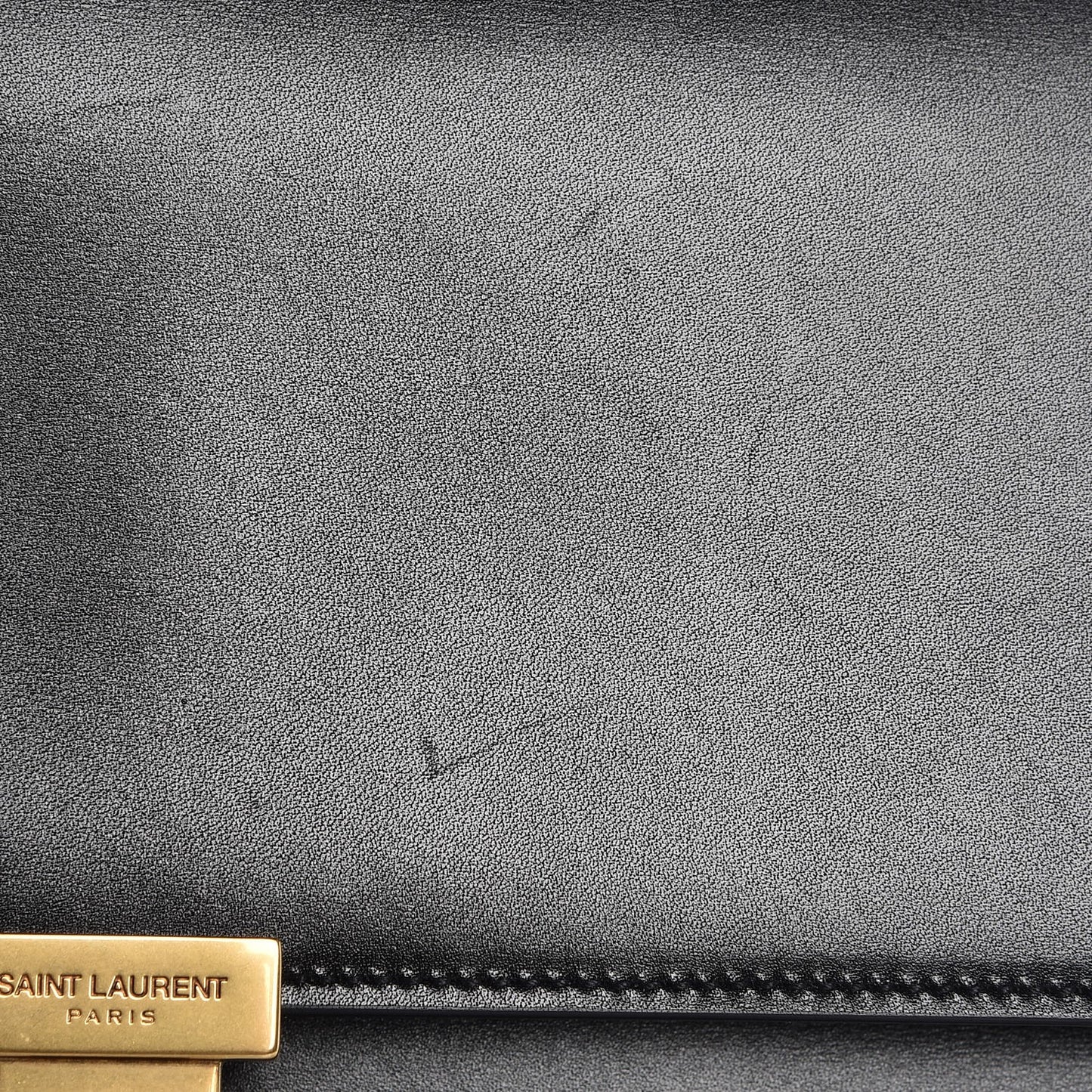 Smooth Calfskin Large High School Satchel Black