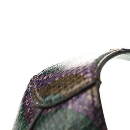 Gucci Snakeskin Large Jackie Hobo Green Multicolor 13 of 13