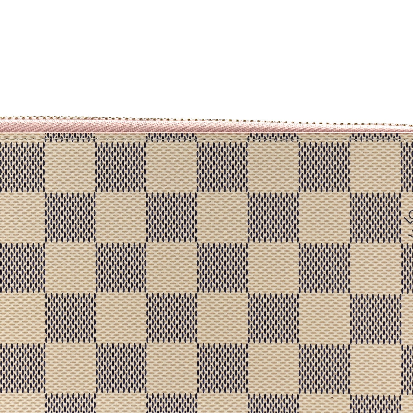 Damier Azur Zippy Wallet Rose Ballerine