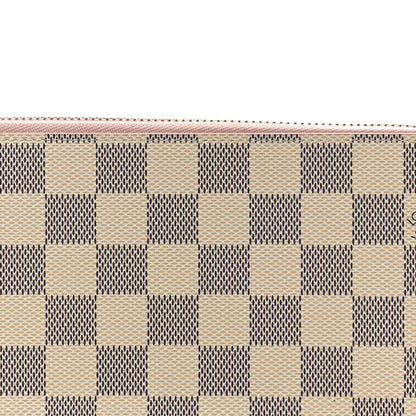 Louis Vuitton Damier Azur Zippy Wallet Rose Ballerine 7 of 7