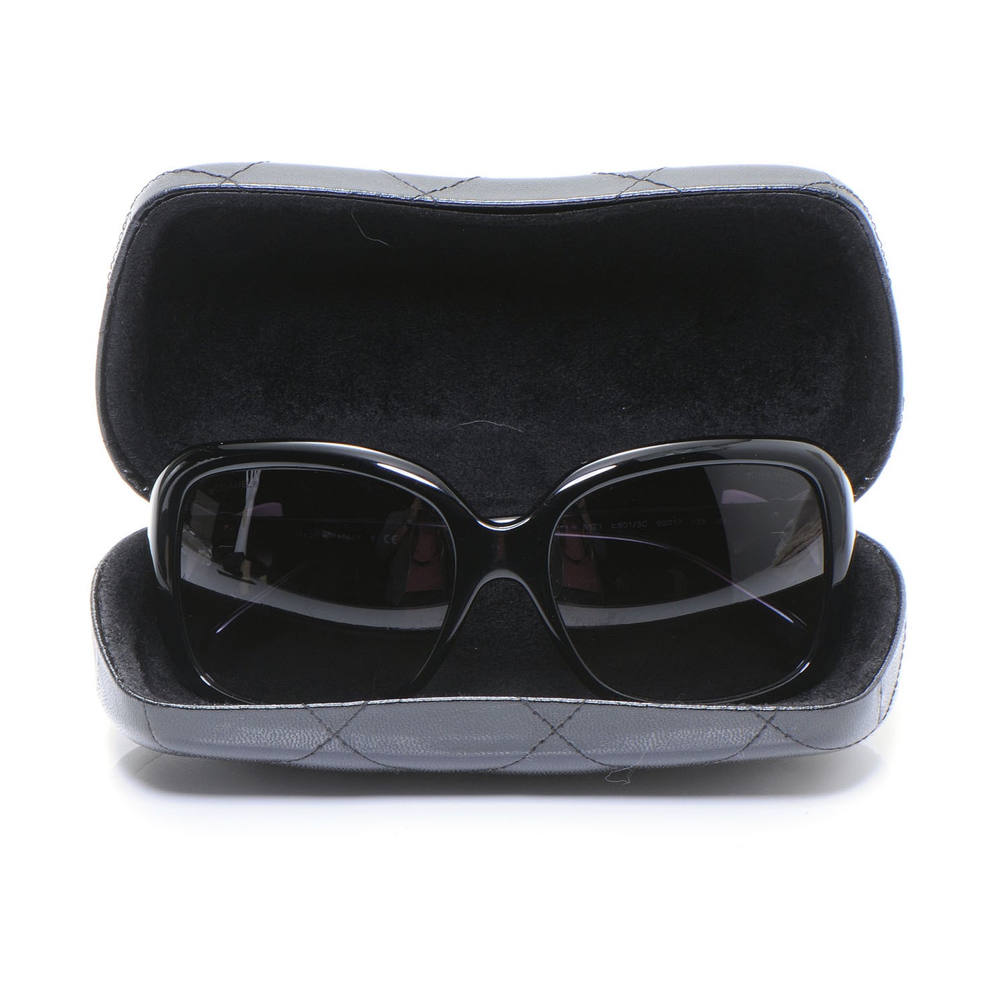 Acetate CC Bow Sunglasses 5171 Black White