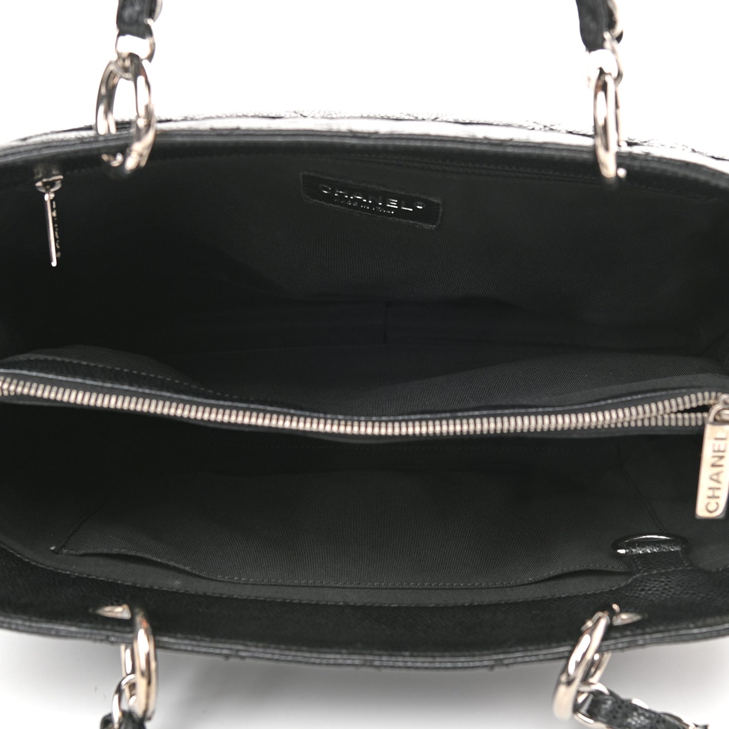 Caviar Quilted Grand Shopping Tote GST Black