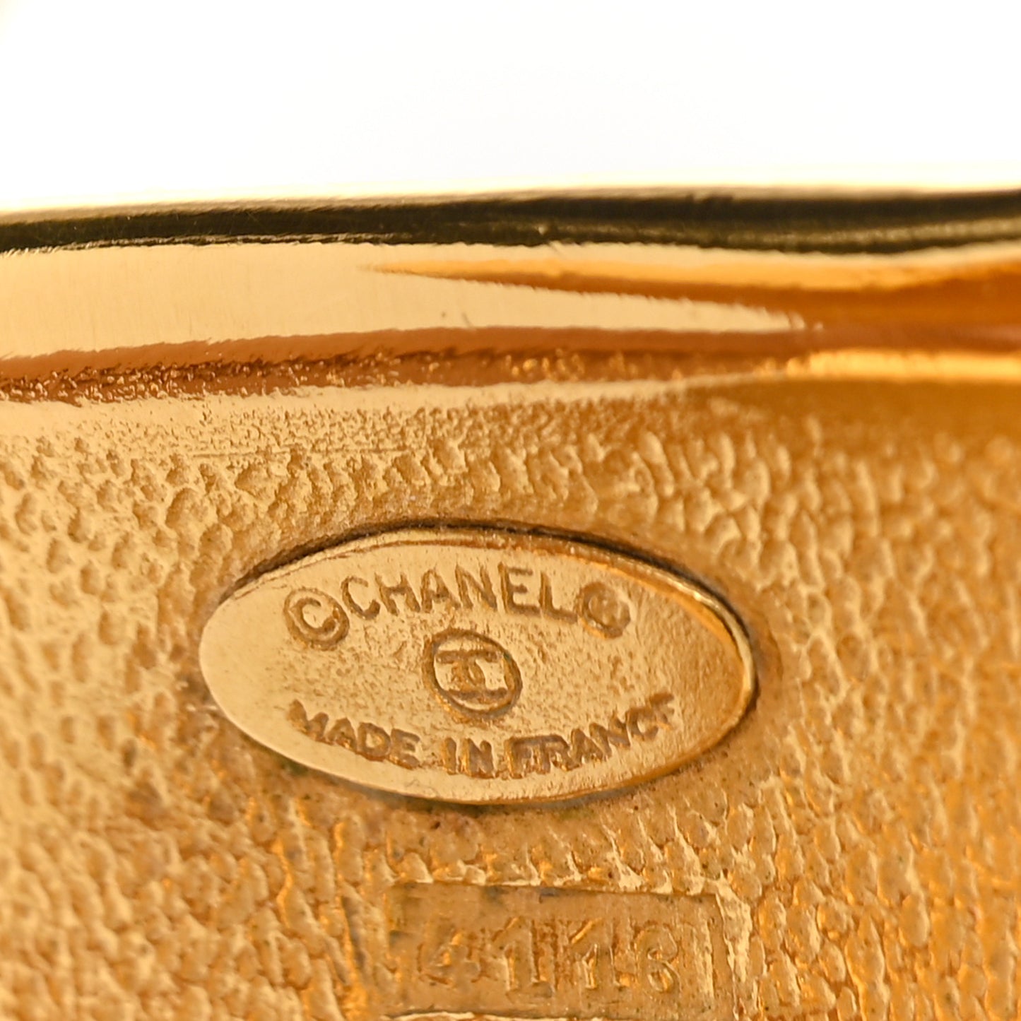 Quilted Cut Out Cuff Gold