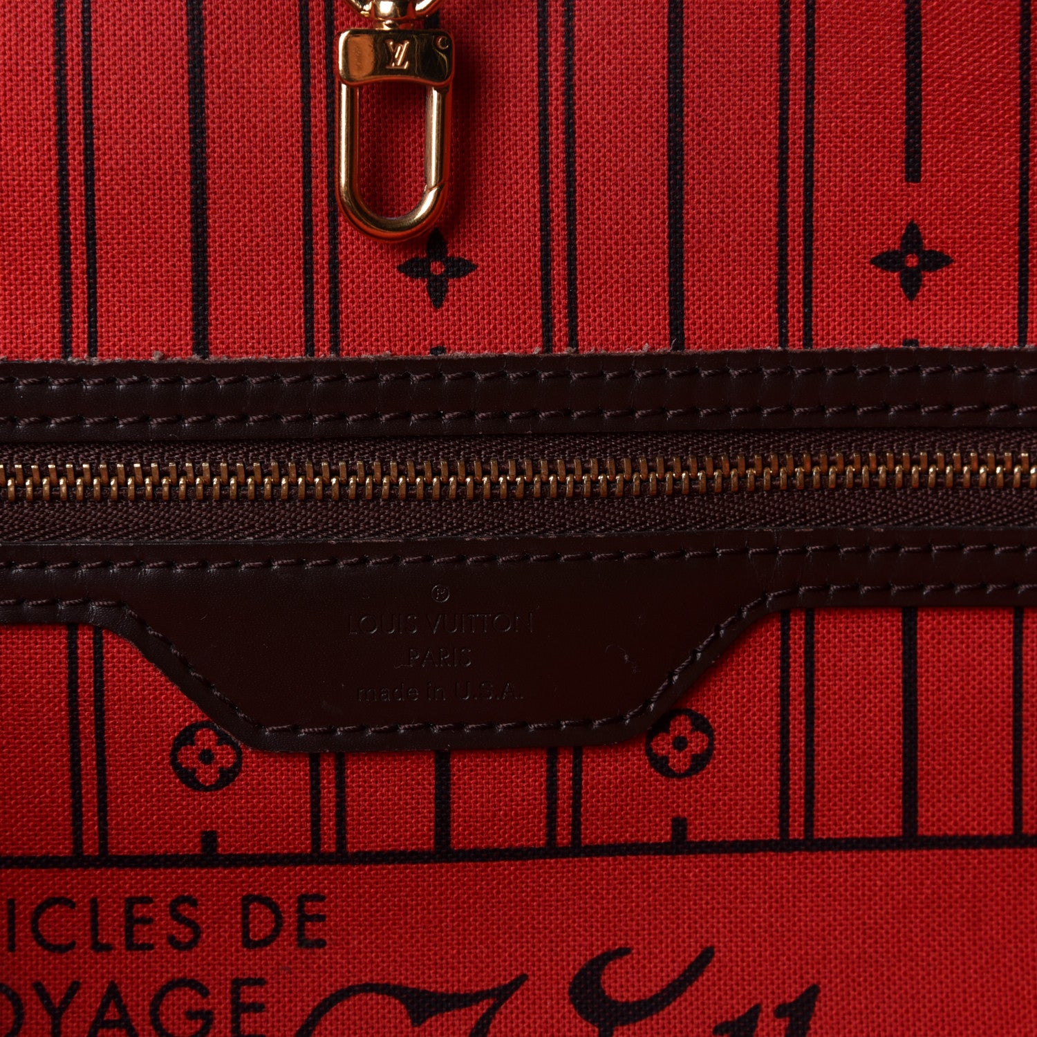 Louis Vuitton Damier Ebene Neverfull MM 7 of 9