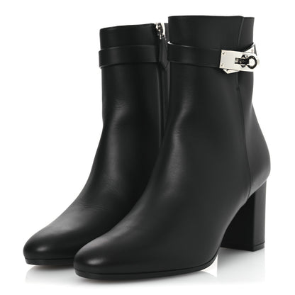 Hermes Calfskin Saint Germain Ankle Boots 36.5 Black 4 of 12