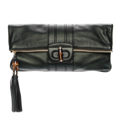 Gucci Calfskin Lucy Folded Clutch Dark Green 1 of 7
