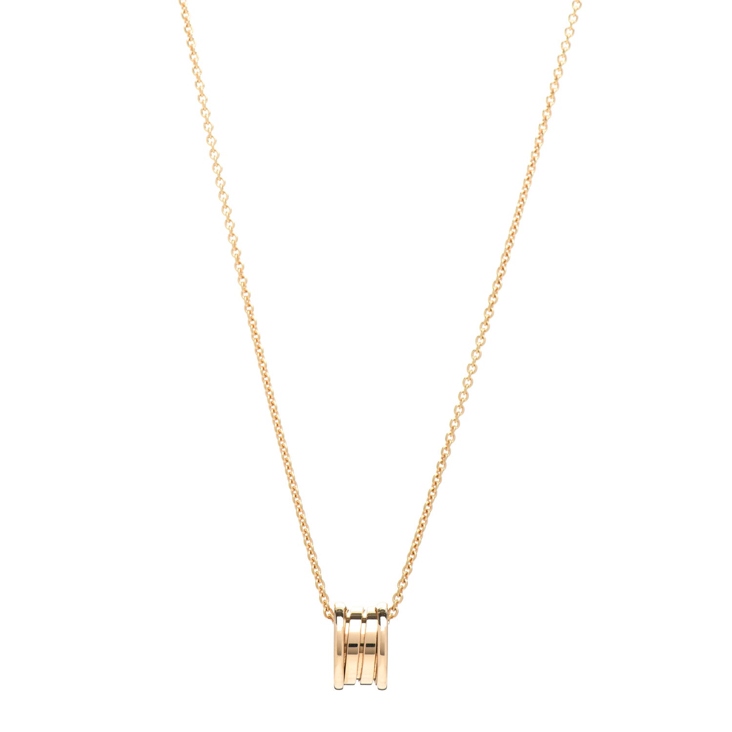 Bulgari 18K Yellow Gold B.Zero1 Pendant Necklace 1 of 5