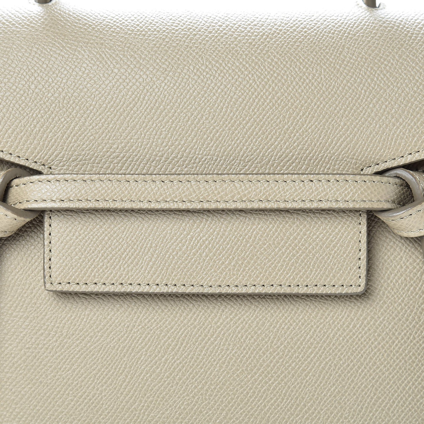 Grained Calfskin Nano Belt Bag Light Taupe