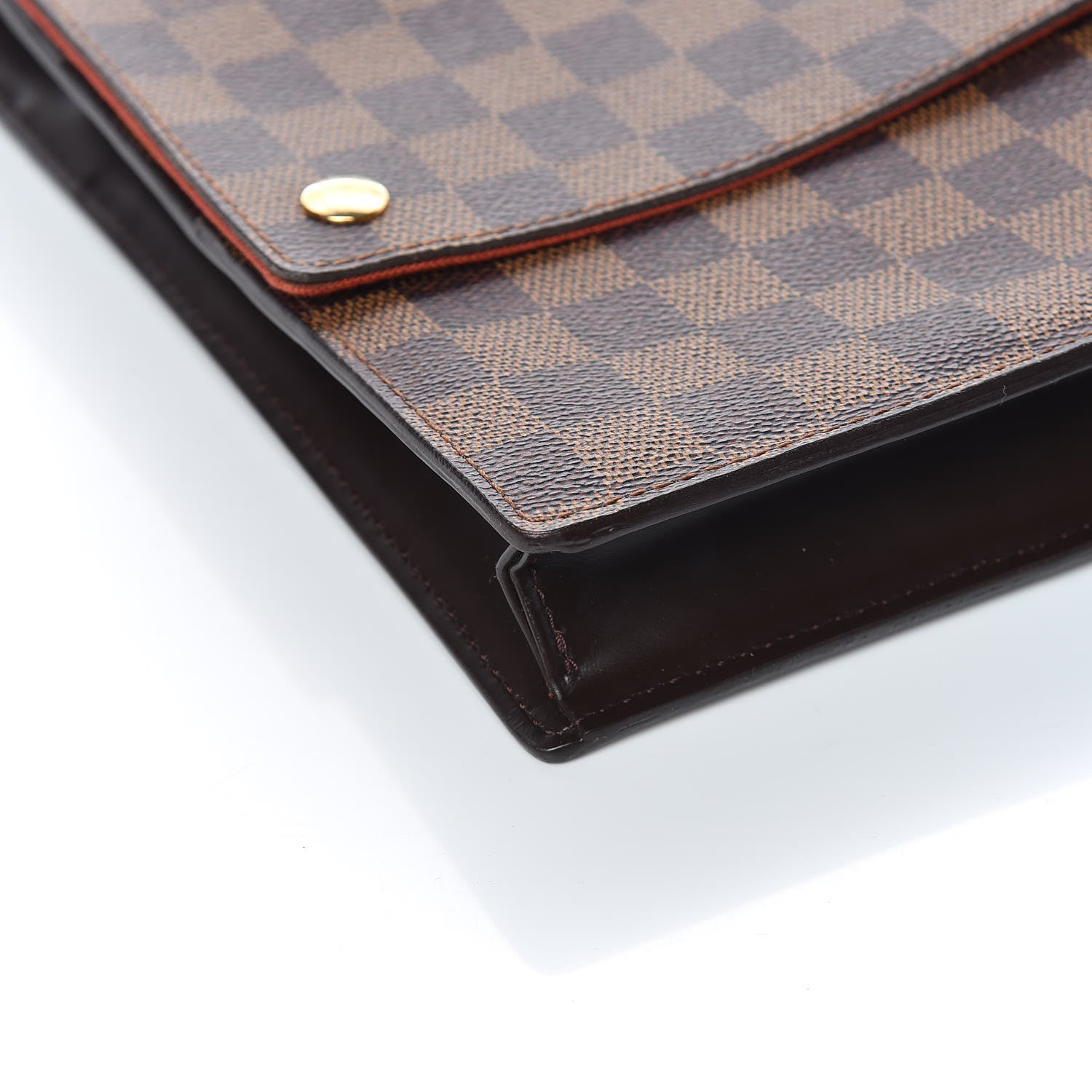 Louis Vuitton Damier Ebene Portobello Travel Shoulder Bag 8 of 9