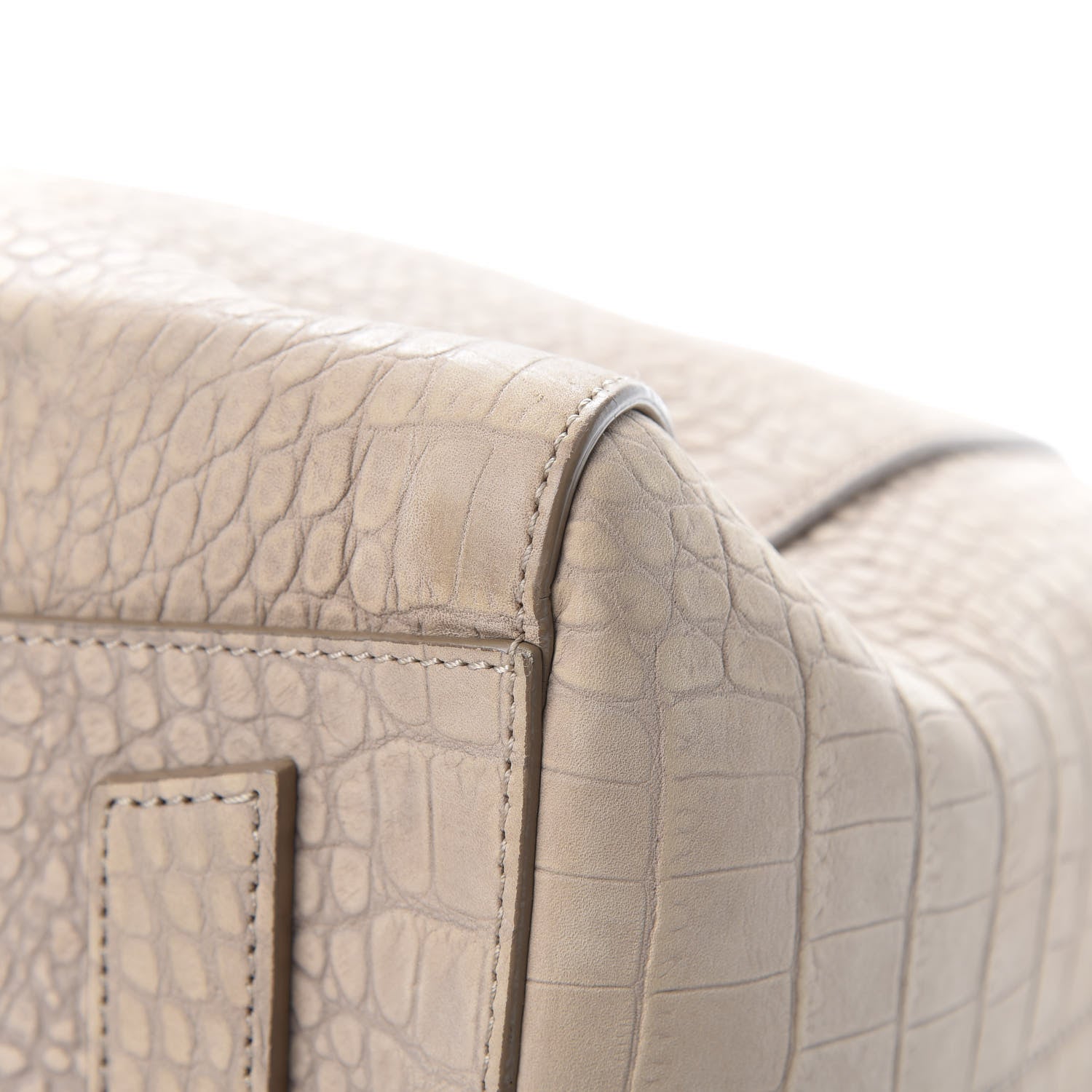 Givenchy Nubuck Crocodile Embossed Medium Antigona Beige 11 of 14