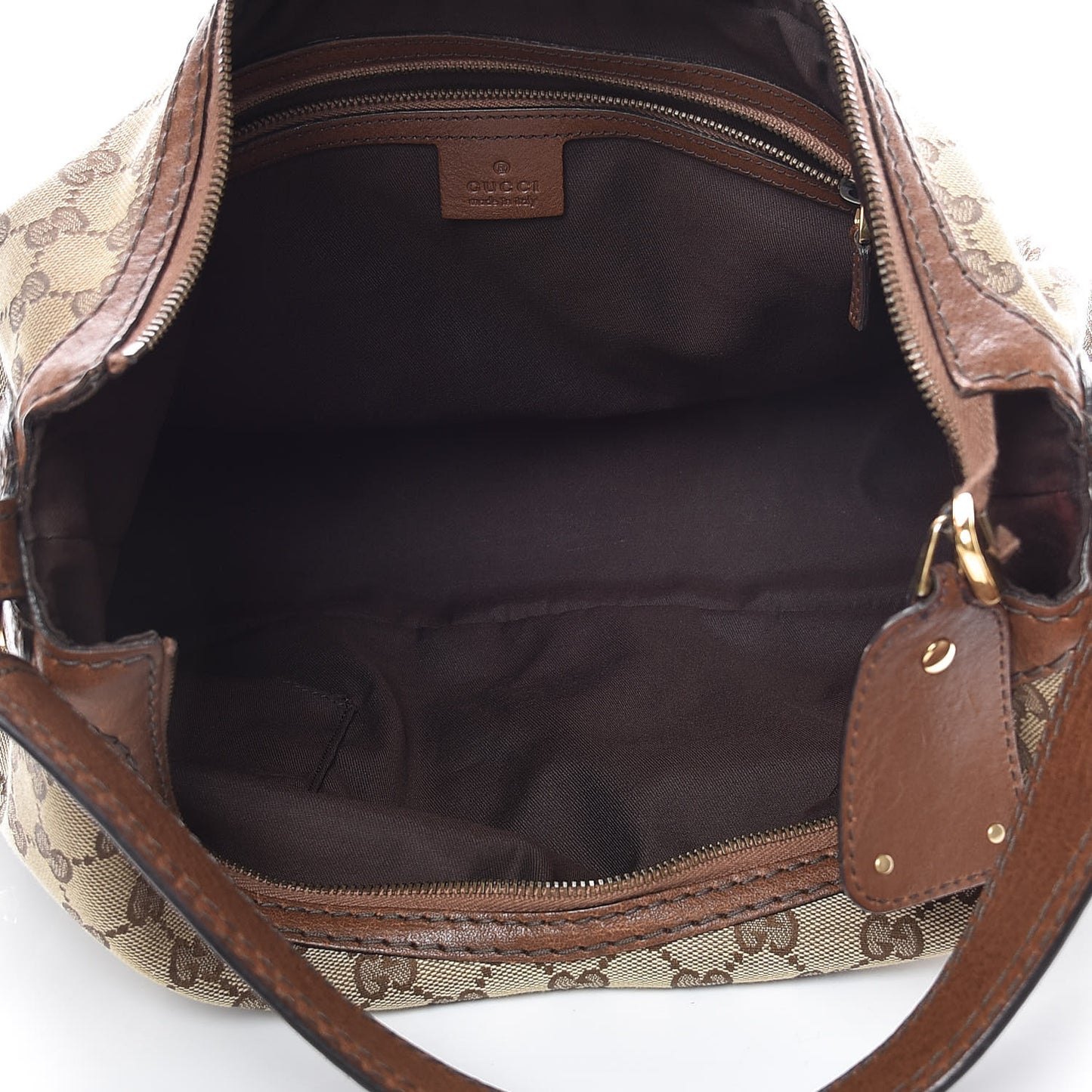 Monogram Medium Jockey Hobo Brown