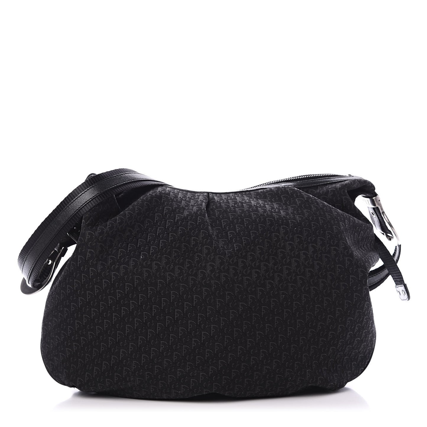 Monogram Buckle Hobo Black