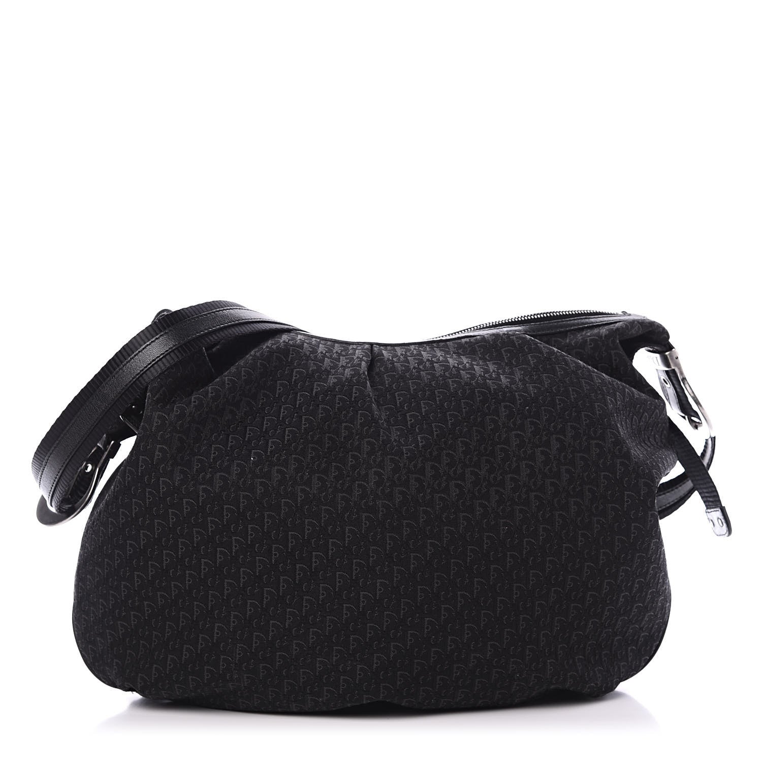 Christian Dior Monogram Buckle Hobo Black 1 of 8