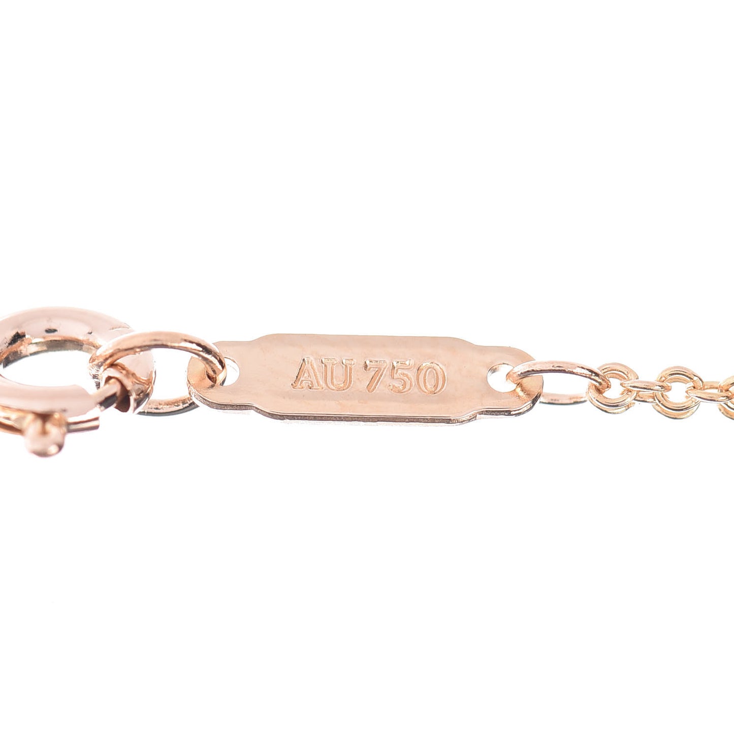 18K Rose Gold Infinity Double Chain Pendant Necklace
