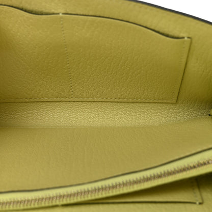 Hermes Chevre Mysore Kelly Wallet To Go Jaune Bourgeon 5 of 10