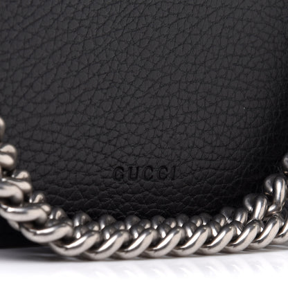 Gucci Pebbled Calfskin Small Dionysus Shoulder Bag Black 10 of 13