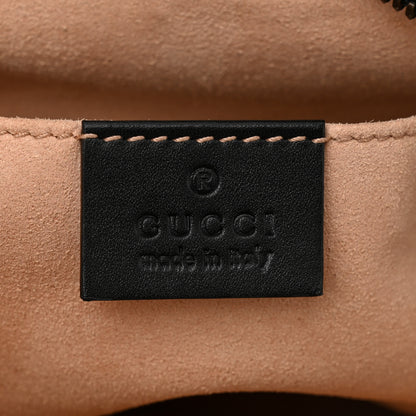 Gucci Calfskin Matelasse GG Marmont Belt Bag 85 34 Black 6 of 10