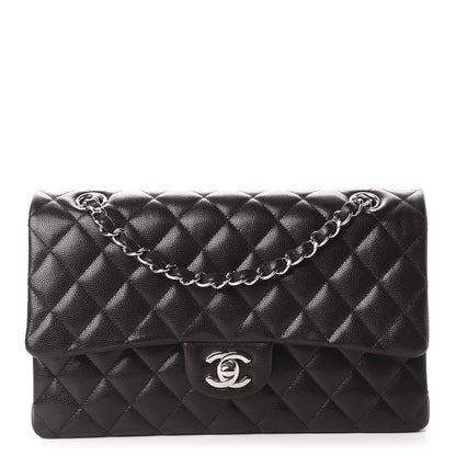Chanel Caviar Quilted Medium Double Flap Brown 1 of 10