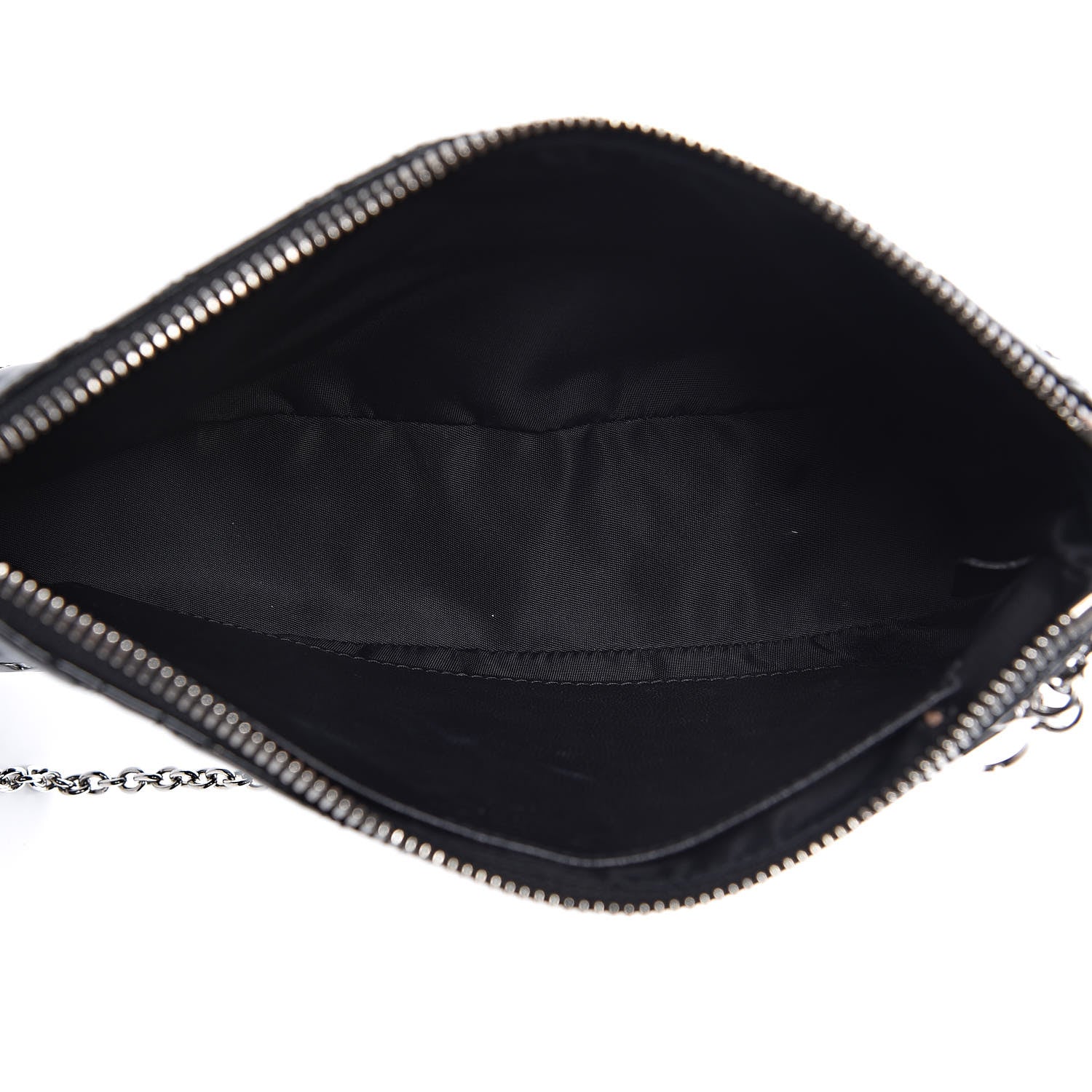 Christian Dior Patent Cannage Chain Pouch Black 7 of 13