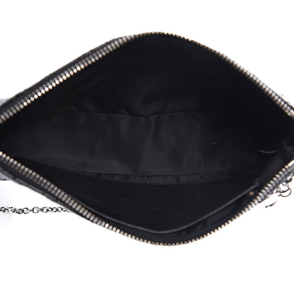 Christian Dior Patent Cannage Chain Pouch Black 7 of 13