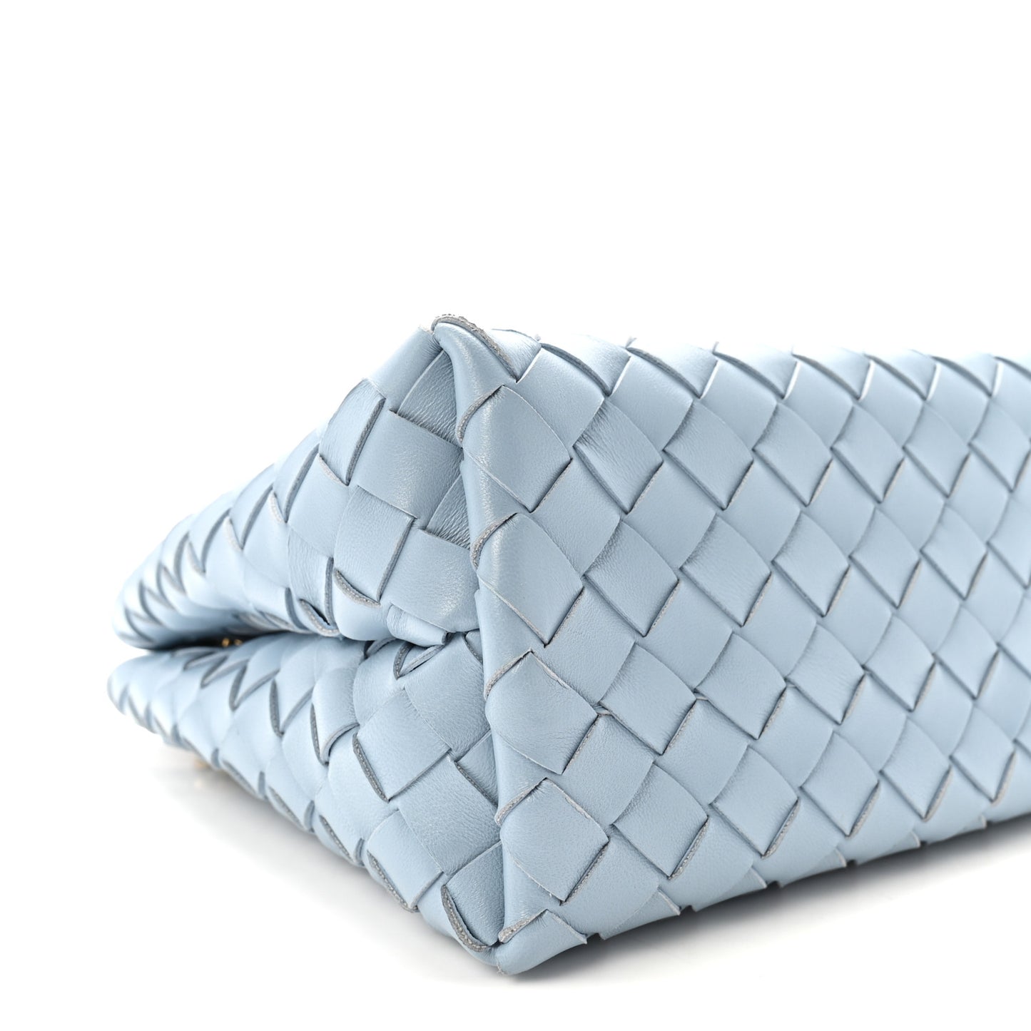 Nappa Intrecciato Small Andiamo With Chain Shoulder Bag Ice