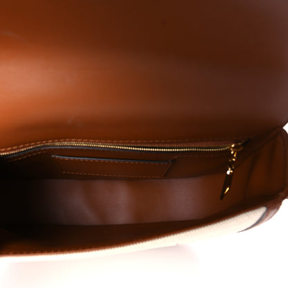Louis Vuitton Canvas Smooth Calfskin LV Pont 9 Soft MM Caramel Brown 5 of 9