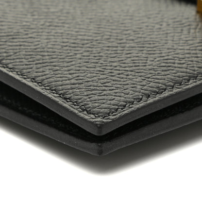 Hermes Epsom Bearn Compact Wallet Black 9 of 11