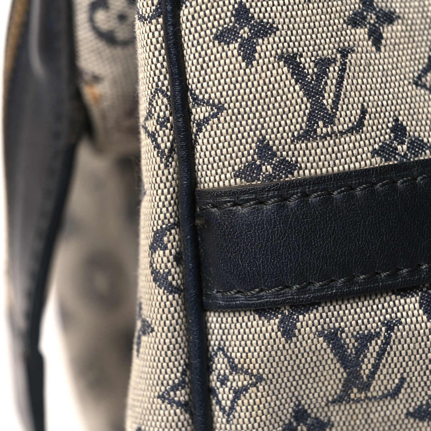 Louis Vuitton LOUIS VUITTON Mini Monogram Josephine GM Blue 12 of 13