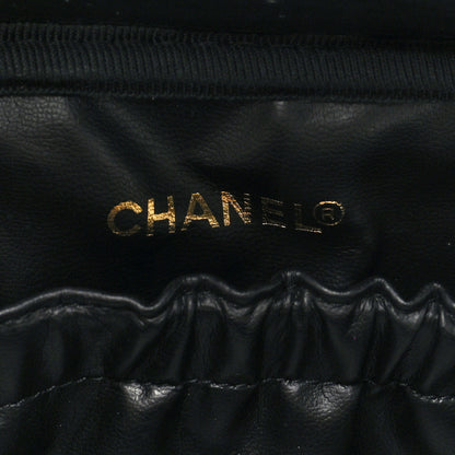 Chanel Lambskin Vanity Cosmetic Case Black 6 of 7