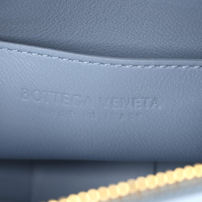 Bottega Veneta Lambskin Maxi Intrecciato Small Brick Cassette Bag Blue 6 of 9